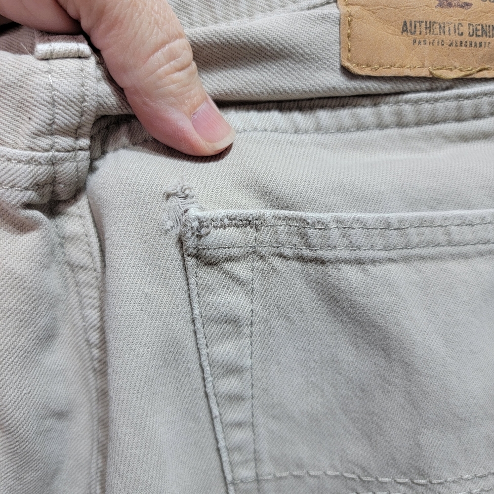 Hollister Size 32 X 32 Button Up Fly Tan Straight Leg Skinny Men’s Jeans Cotton. - Picture 7 of 11
